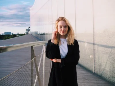 Kuvassa Eveliina Leskelä
